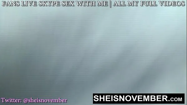 Show I Give JOI While Stuffing An Enormous Toy Inside My Shaved Pussy Wall While Standing Naked, Busty Hot Babe Sheisnovember Sexy Large Nipples And Natural Tits Shaking While Oil Covered, Spreading Her Cute Big Butt Closeup on Msnovember best Movies