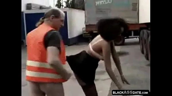 Show Black hooker riding on mature truck driver outside best Movies