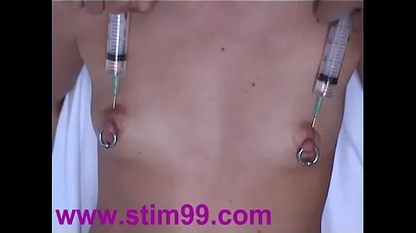 Vis Injection Saline in Breast Nipples Pumping Tits & Vibrator beste filmer