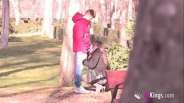 Lucia Nieto is back in FAKings to suck stranger's dicks right in the public park بہترین فلمیں دکھائیں