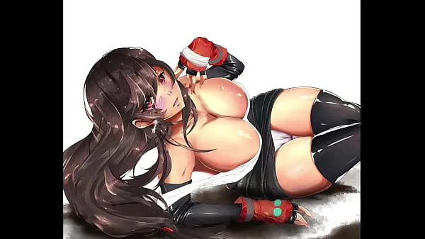 Εμφάνιση Hentai] Tifa and her huge boobies in a lewd pose, showing her pussy καλύτερων ταινιών