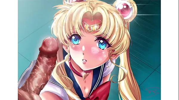 Show Hentai] Sailor Moon gets a huge load of cum on her face best Movies