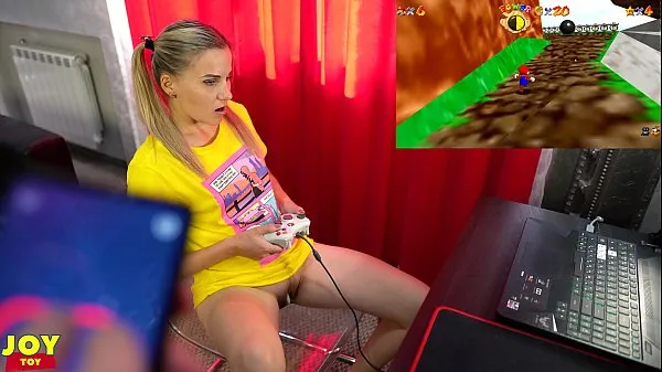 Show Letsplay Retro Game With Remote Vibrator in My Pussy - OrgasMario By Letty Black best Movies