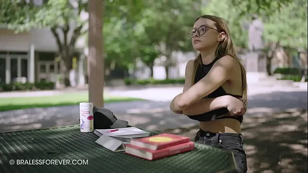 Show Studying outside with her see through outfit best Movies