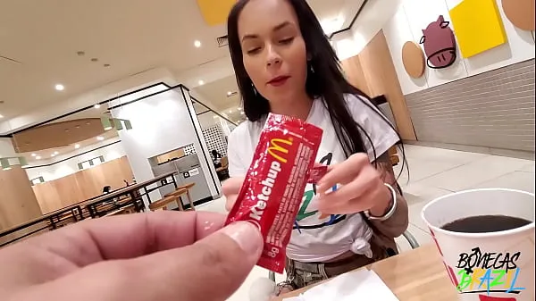 Aleshka Markov gets ready inside McDonalds while eating her lunch and letting Neca out بہترین فلمیں دکھائیں