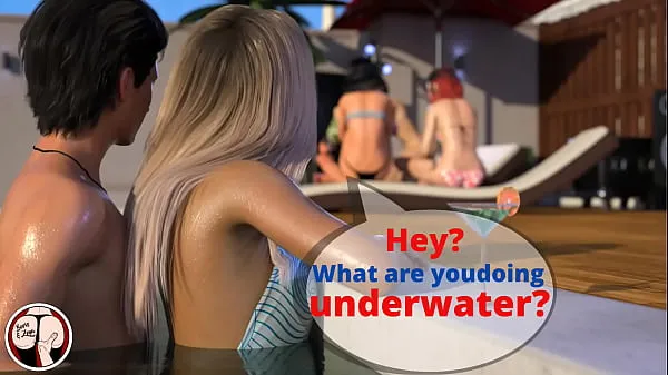 Show Blonde with perfect tits dove underwater to swallow cum (Become a Rockstar - Emma 2 best Movies