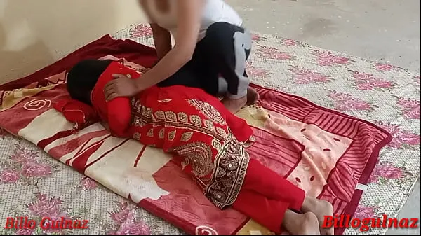 Visa Indian newly married wife Ass fucked by her boyfriend first time anal sex in clear hindi audio bästa filmer