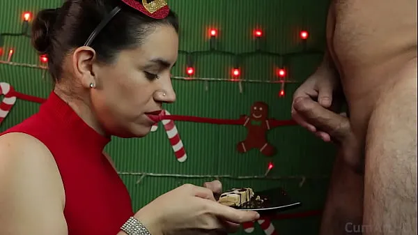 Tunjukkan Merry Christmas! Let's celebrate with cum on food Filem terbaik