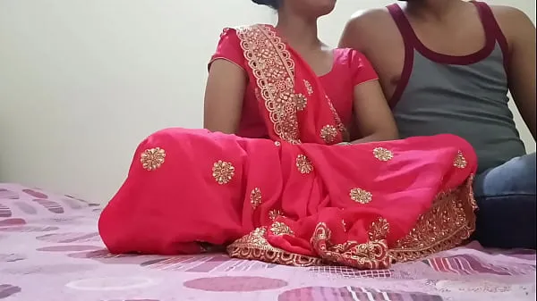 Vis Indian Desi newly married hot bhabhi was fucking on dogy style position with devar in clear Hindi audio bedste film