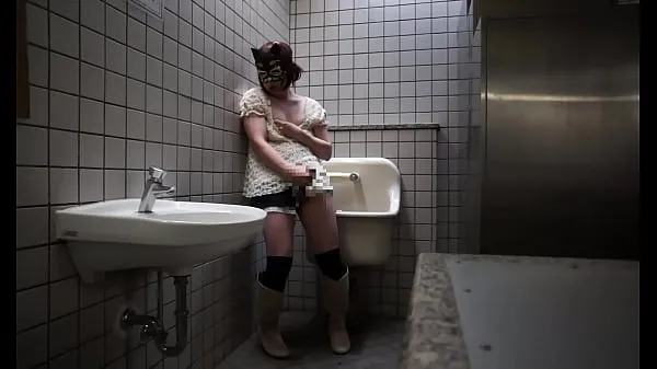 Vis Japanese transvestite Ayumi masturbation public toilet 009 bedste film