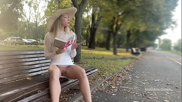 Show My wife is flashing her pussy to people in park. No panties in public best Movies