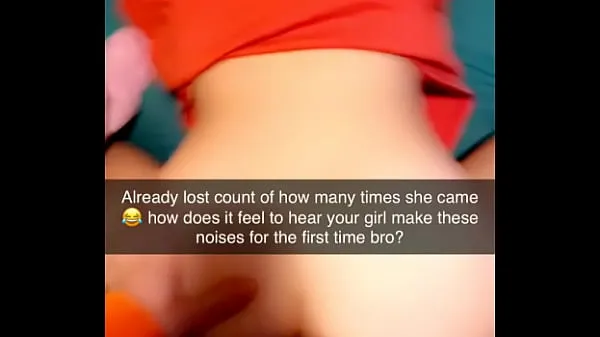 Vis Rough Cuckhold Snapchat sent to cuck while his gf cums on cock many times bedste film