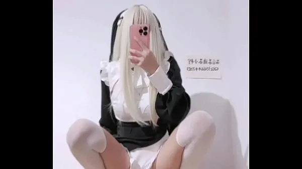穿着白丝袜害羞的修女Mayuziii私底下好变态。她正在将假鸡巴插入她的阴部进行自慰。她正在发情，任何人都可以与她发生性关系 بہترین فلمیں دکھائیں