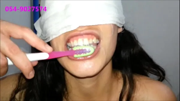 Vis Sharon From Tel-Aviv Brushes Her Teeth With Cum bedste film
